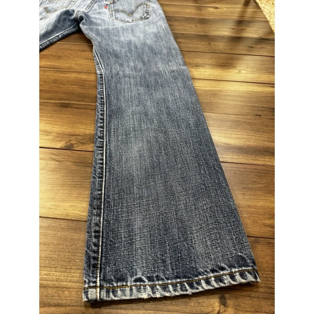 Vtg Y2K Levi 501 Jeans Mens 33x32 Blue Medium Wash Denim Button Fly Straight Leg